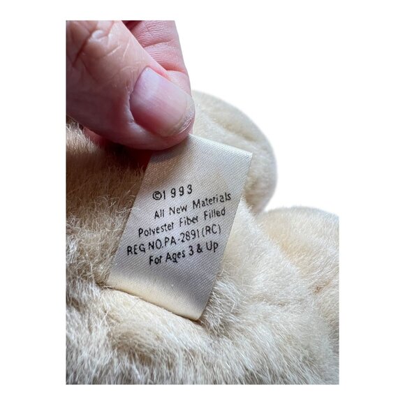 Sugar Loaf Mother Baby Pig Plush Stuffed Animal Pink Lace Polka Dot Dress Vtg - Picture 8 of 9